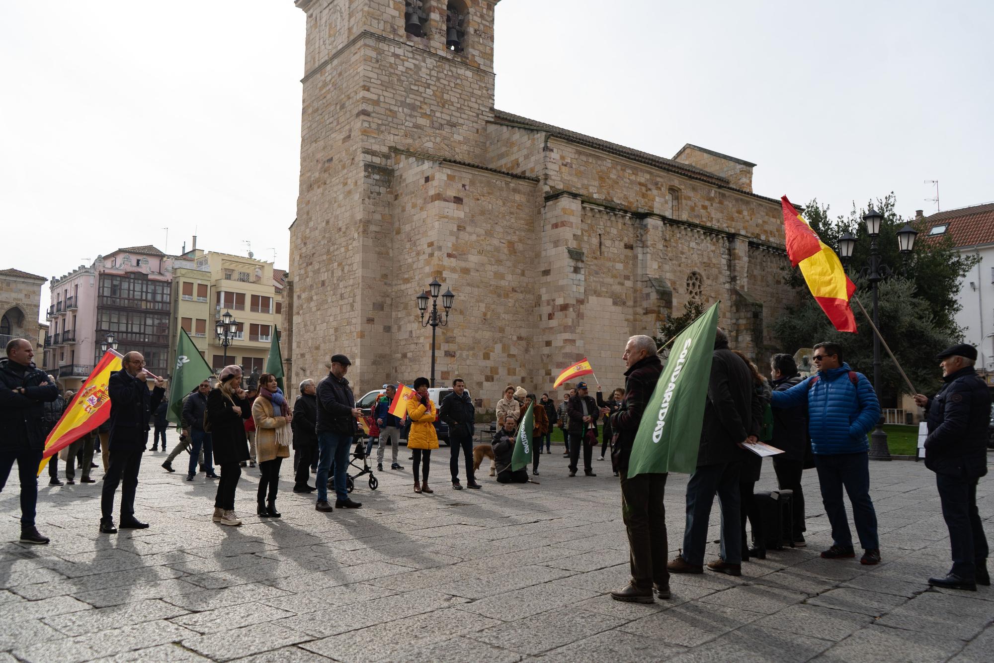 Manifestación de Vox Zamora.