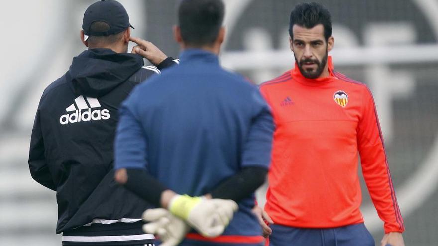 Negredo, en el entrenamiento de hoy