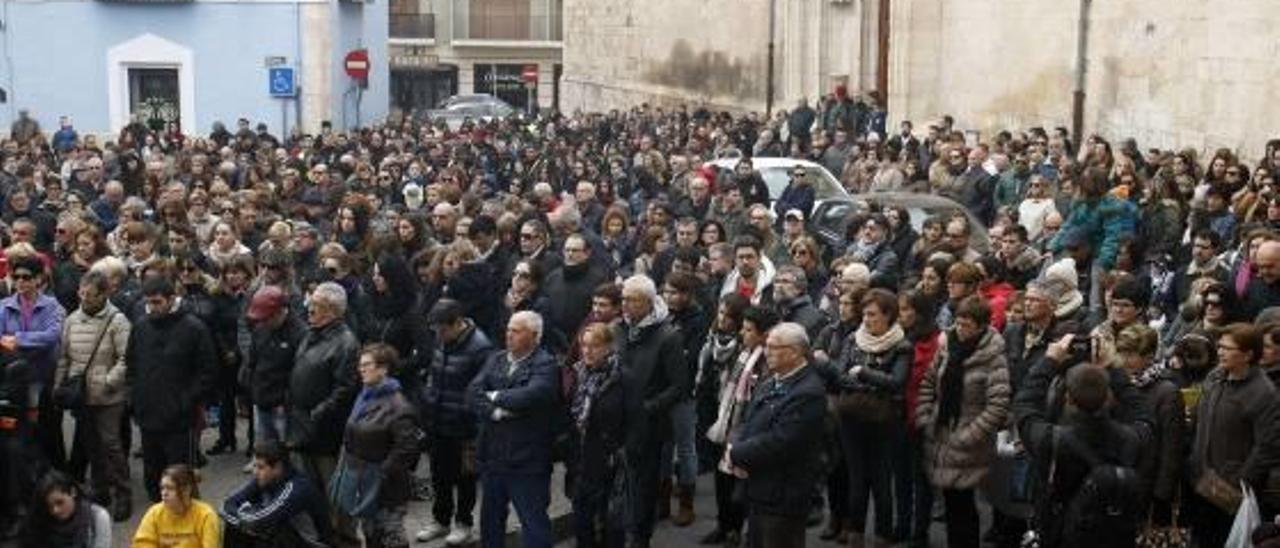 Manifestación de repulsa contra el asesinato, que se celebró el 24 de diciembre de 2015.