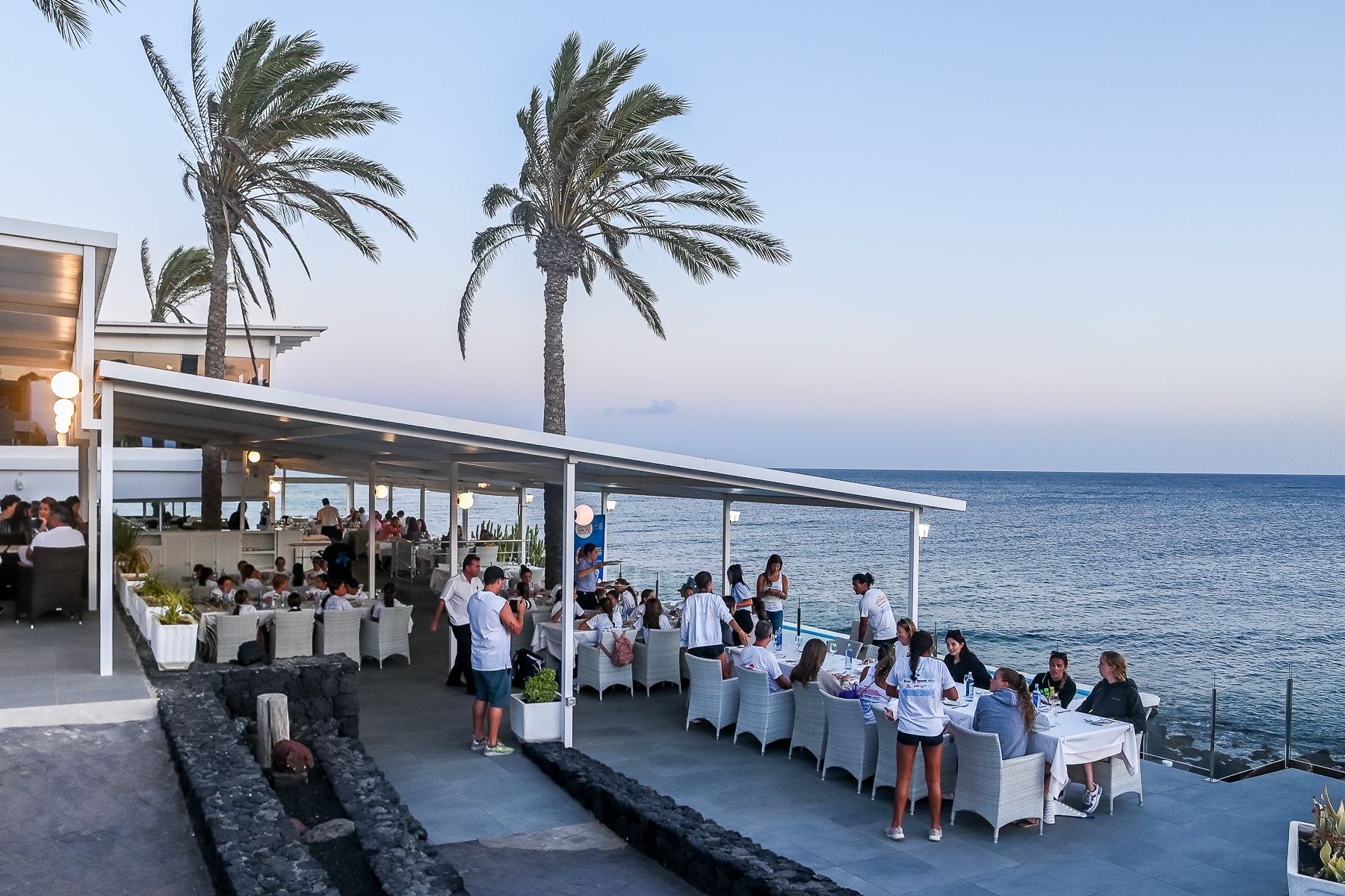 Exhibición del VIII Campus Lanzarote Sincro con Gemma Mengual, entre otras nadadoras