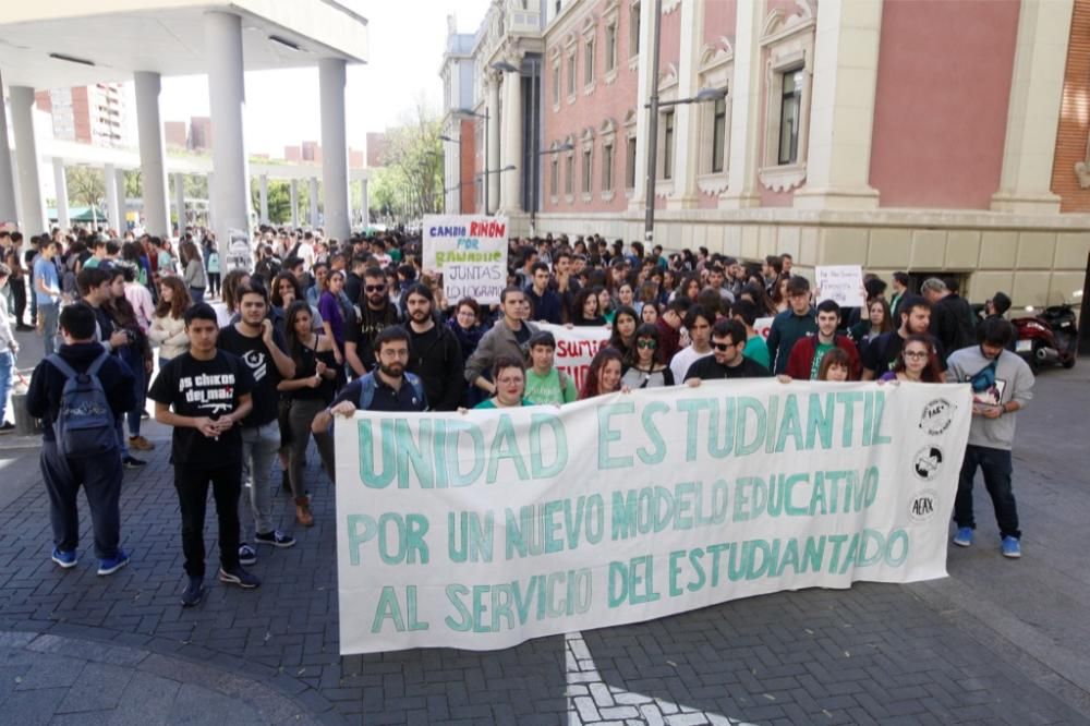 Manifestación en Murcia contra la Lomce