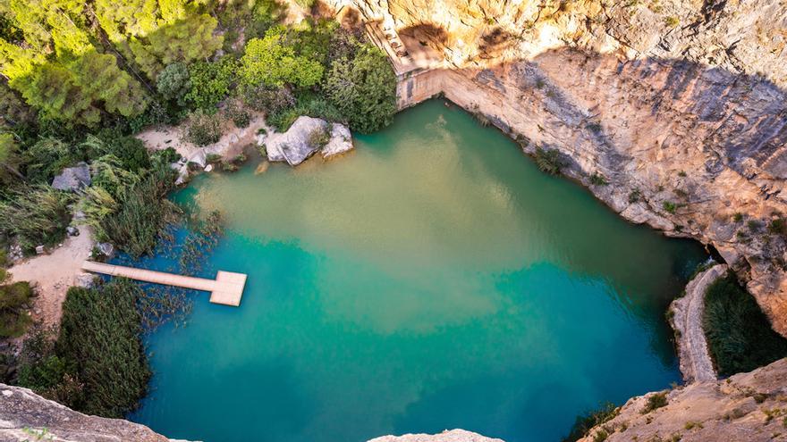 Charco Azul de Chulilla (Valencia).