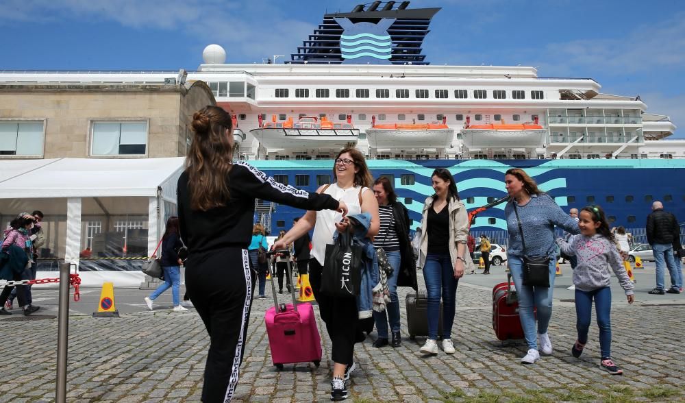 Atlantic Vigo Cruise logra con gran despliegue de medios la gestión fluida de 1.200 cruceristas.