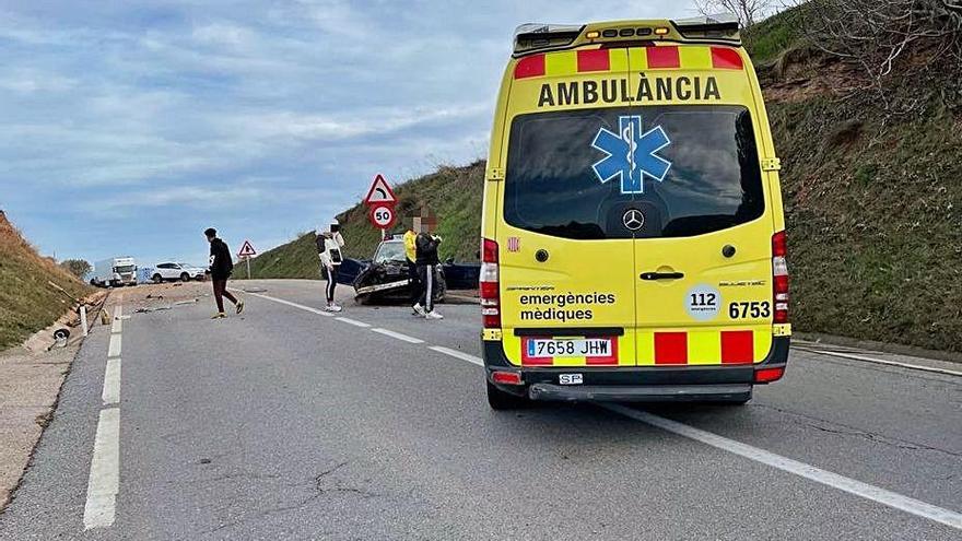 Els serveis d&#039;emergències al lloc de l&#039;accident