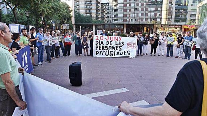 Concentració amb motiu del Dia del Refugiat, l&#039;any passat.