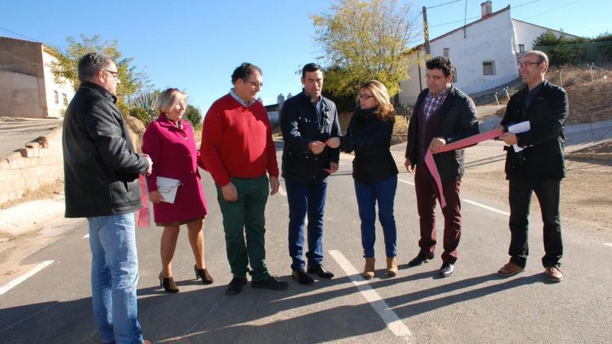 Inauguración de la carretera que une Villalobos y Prado, en Villalobos.