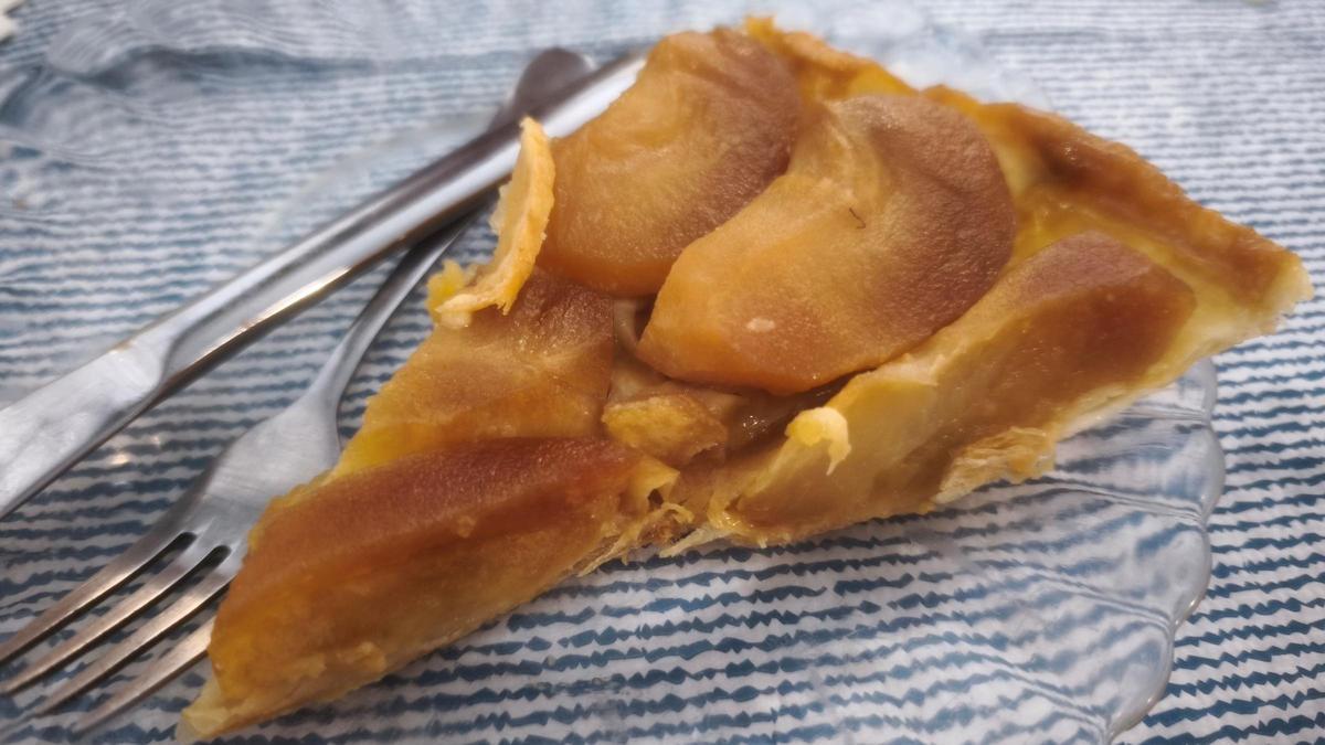 La 'tatin' de manzana del restaurante Julibert's.