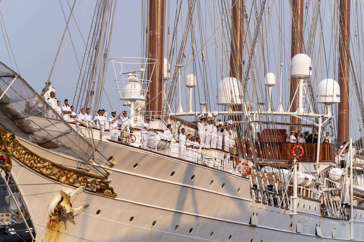 La llegada de la Princesa Leonor a Nueva York, a bordo del buque escuela 'Juan Sebastián Elcano', en imágenes La llegada de la Princesa Leonor a Nueva York, a bordo del buque escuela 'Juan Sebastián Elcano', en imágenes