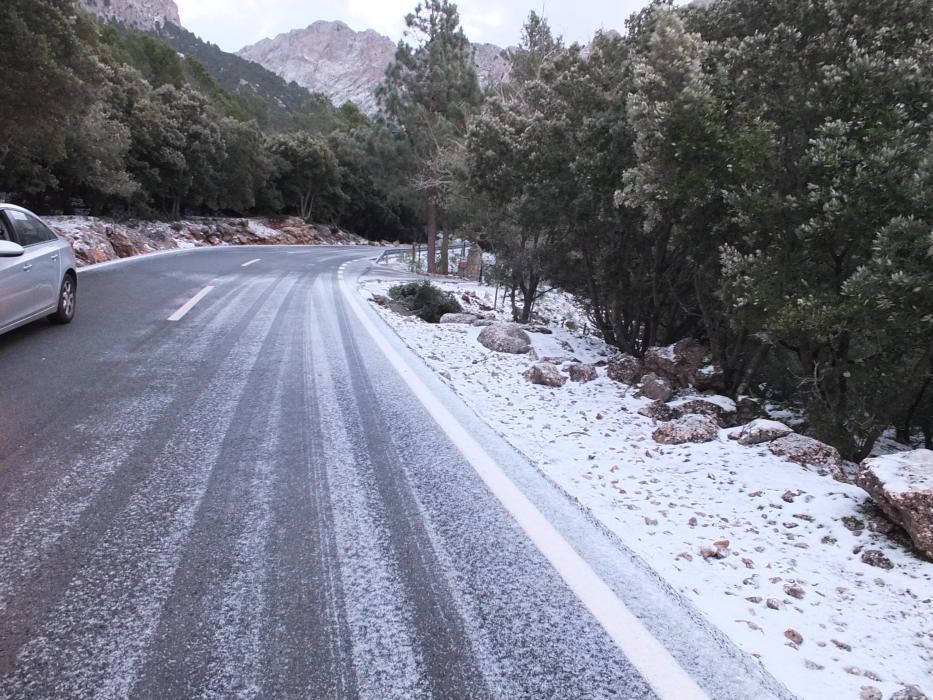 Schnee Mallorca Winter 2017