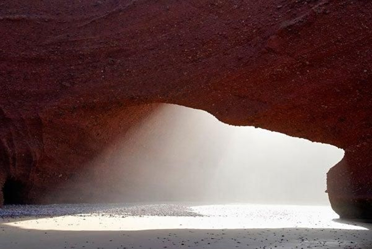La playa de Legzira son una de las más bellas de la zona.