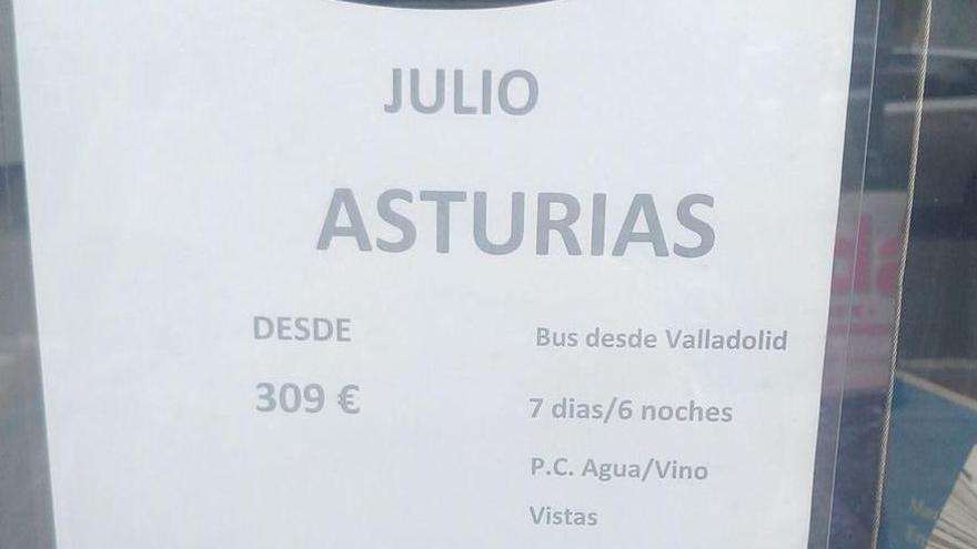 La sorprendente imagen para promocionar Asturias de una agencia de viajes vallisoletana