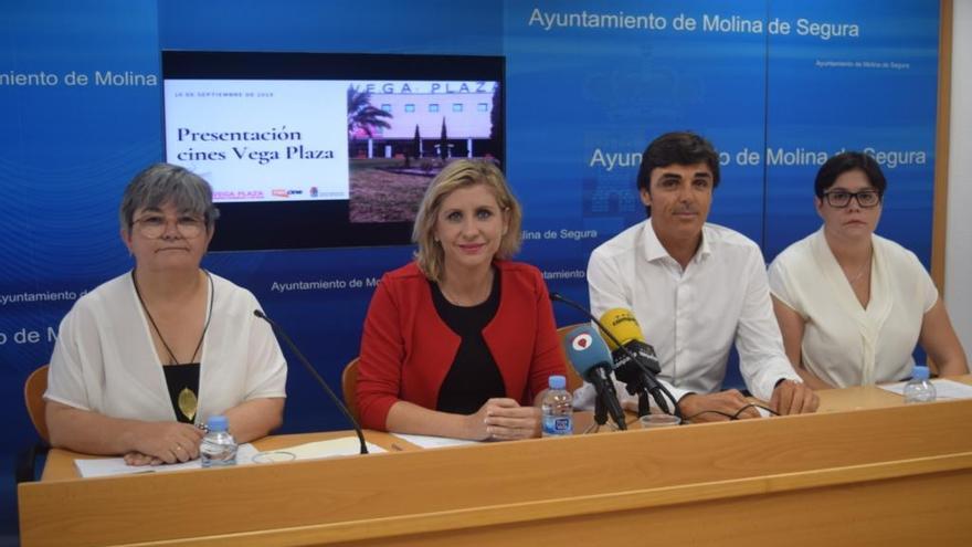 Nortes, Clavero, Serrano y Freixinós, en la rueda de prensa de hoy.