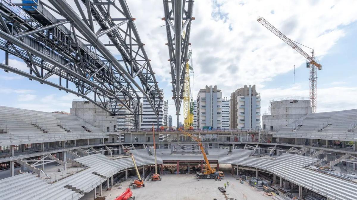 Las obras del Roig Arena avanzan dentro de los plazos para que todo esté preparado antes de que acabe 2024