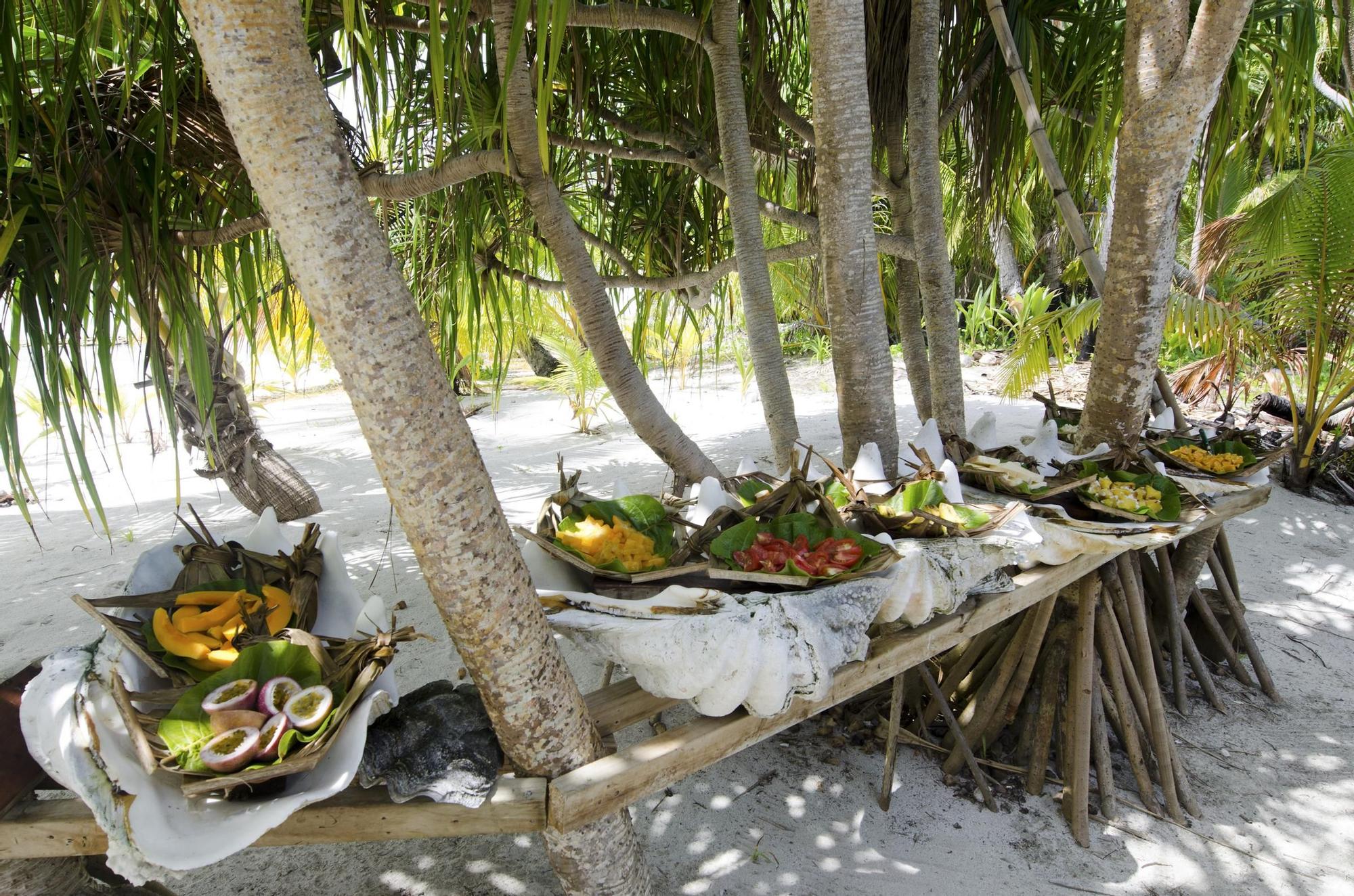 Delicias gastro de las Cook en Aitutaki.