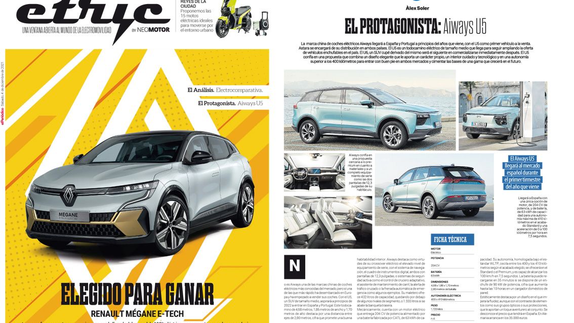 Número ocho de 'etric', el suplemento de la electromovilidad