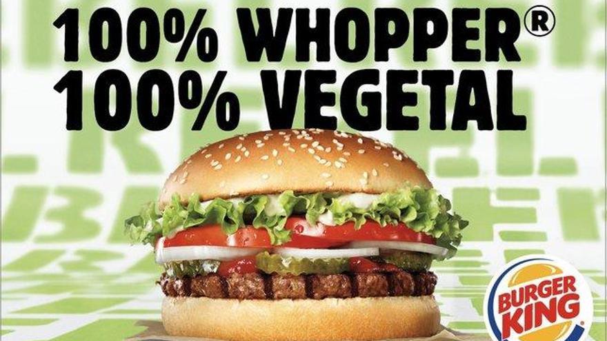 Burger King lanza una hamburguesa sin carne