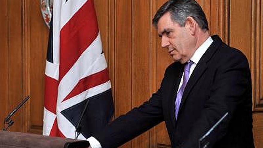 El primer ministro británico, Gordon Brown.