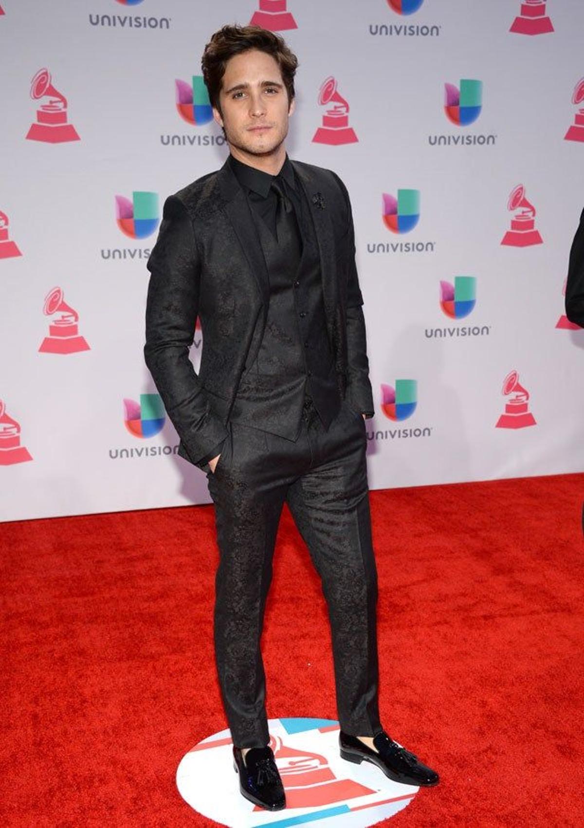 Diego Boneta, en la alfombra roja de la gala Grammy latinos 2015.