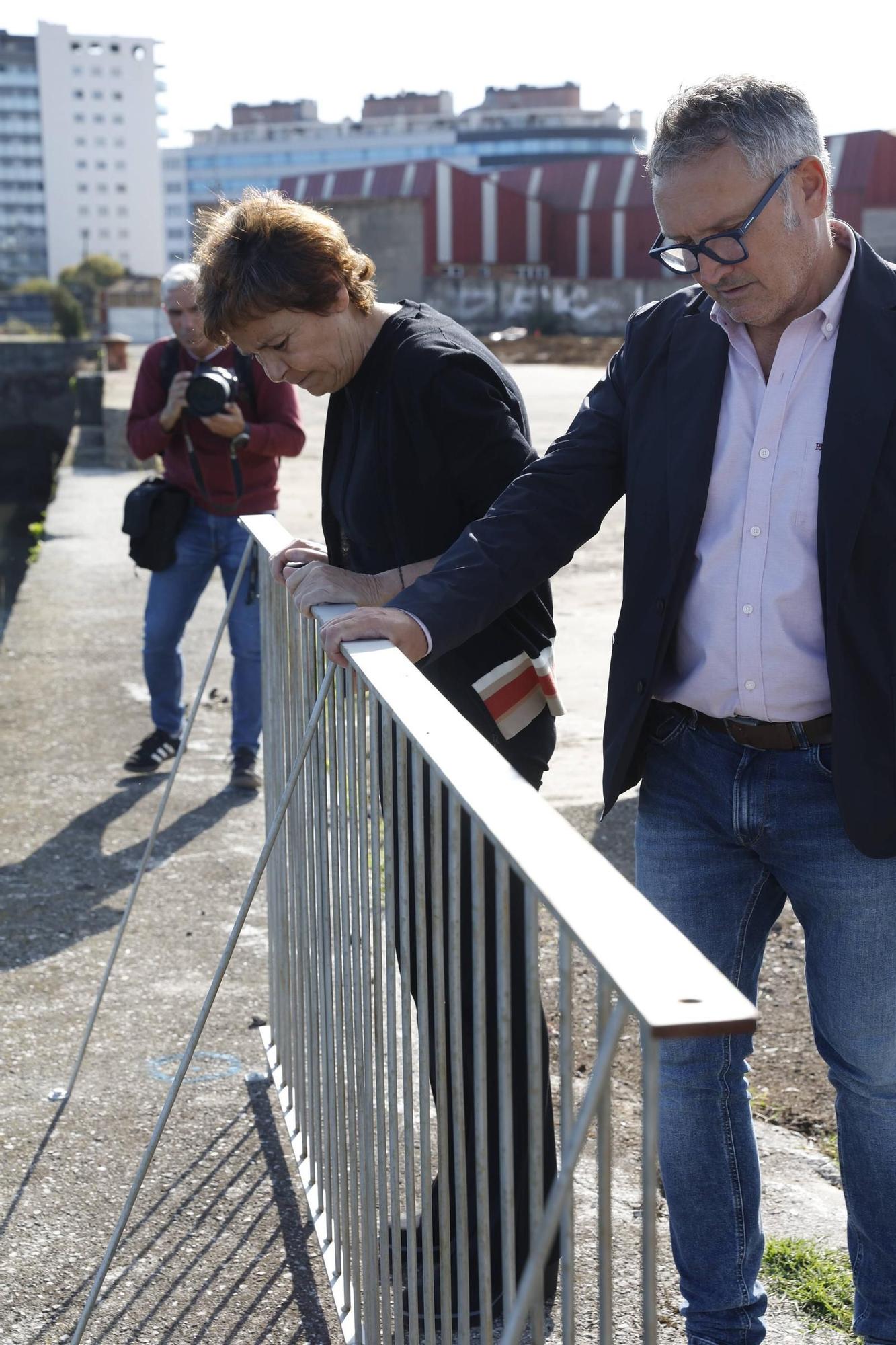 Así avanzan los trabajos en los terrenos de Naval Gijón (en imágenes)