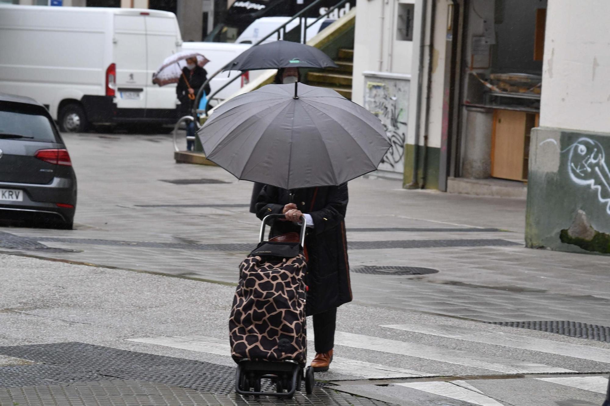 Jornada lluviosa en A Coruña