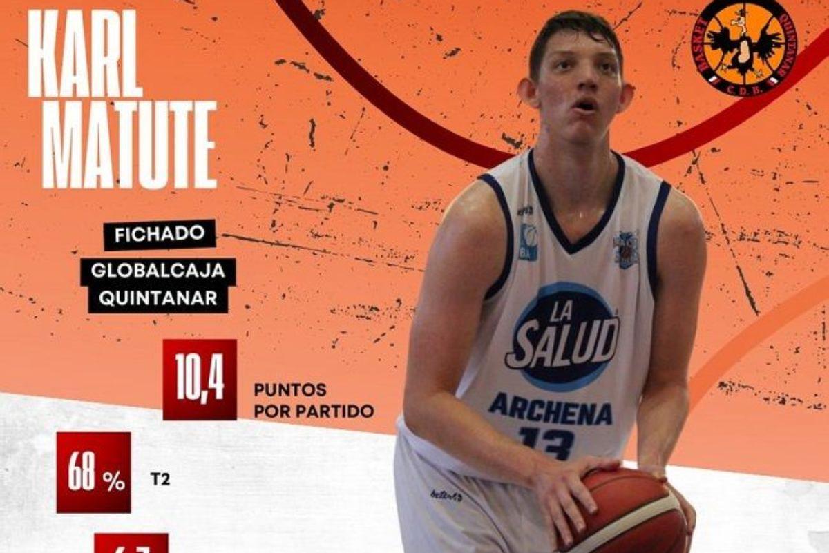 Karl Matute, nuevo jugador del Coto Córdoba de Baloncesto.