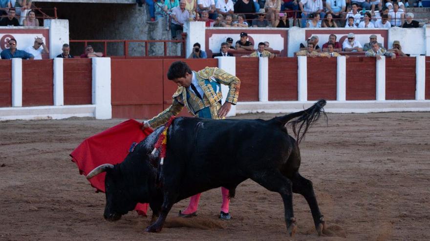 El torero zamorano Alberto Durán, en una corrida de toros.