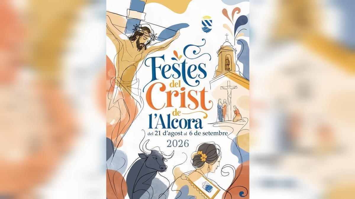 Cartel de las fiestas del Cristo en l'Alcora.