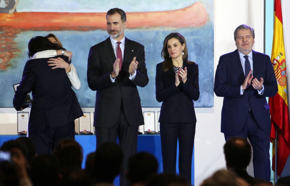 Los Reyes de España presiden la entrega de las distinciones que otorga el Ministerio de Cultura, correspondientes a 2016. José Coronado, Ricardo Darín, El Julio, Pedro Subijana o el Orfeón Donostiarra, entre los premiados.