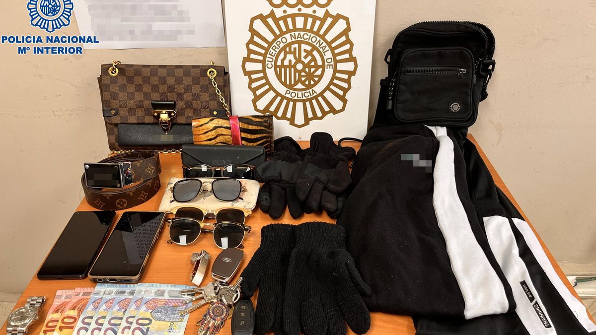 Material intervenido en el registro a la vivienda de los arrestados.