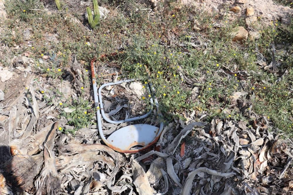 Los castillos de Larache y Cabezo de Torres "se hunden entre la inmundicia", denuncia Huermur