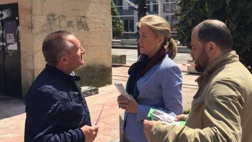 Cristina Coto, durante su visita a la Losa.