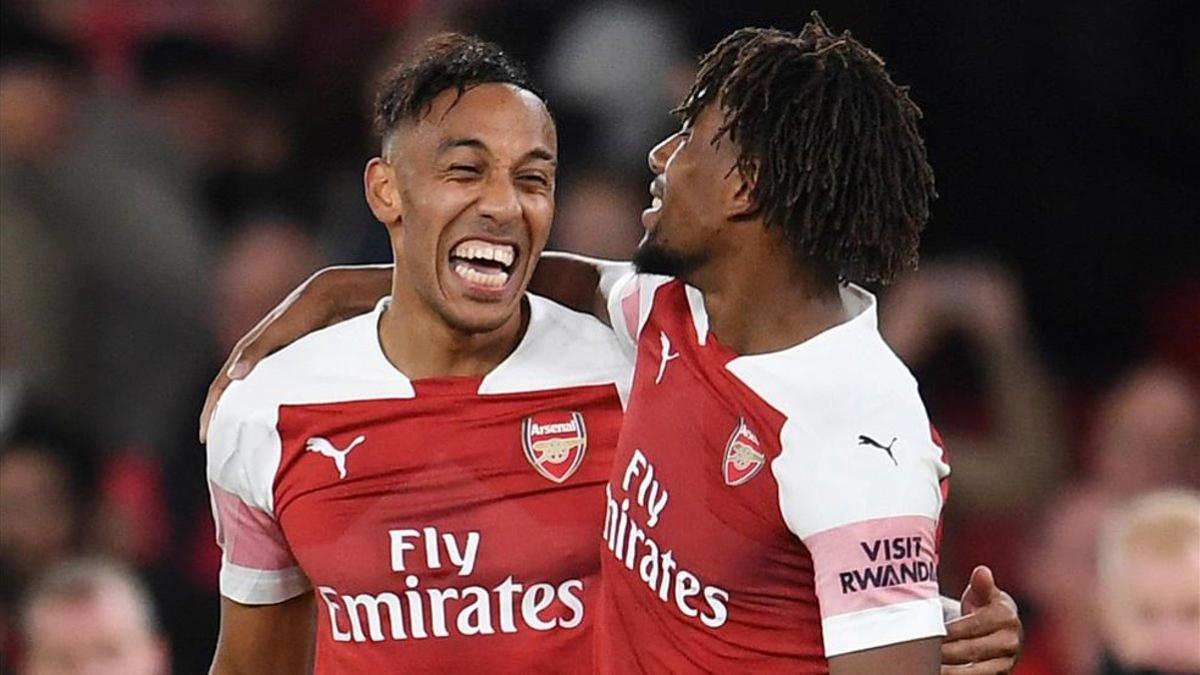 Pierre Aubameyang cerró una magnífica jugada colectiva del Arsenal