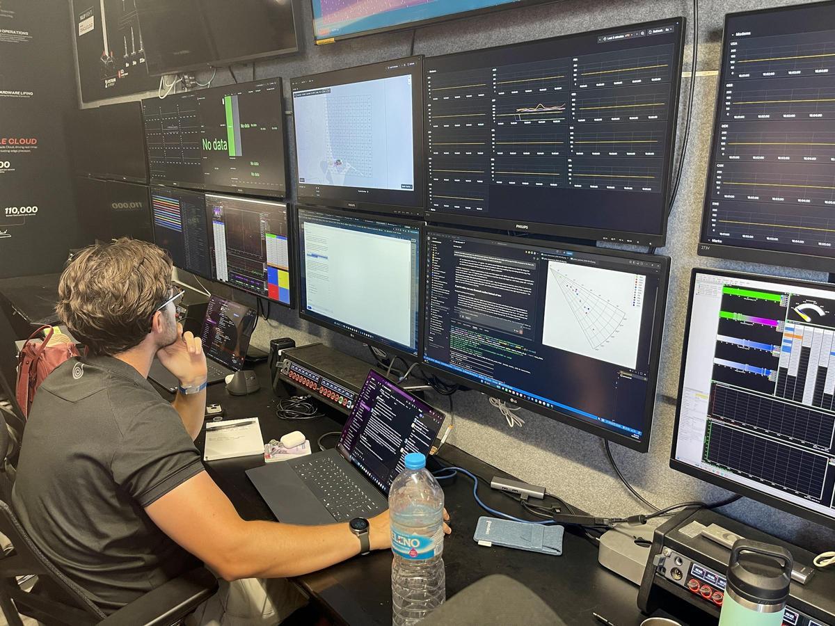 El campeonato utiliza sensores, datos y sistemas de control para optimizar continuamente una máquina extremadamente sofisticada