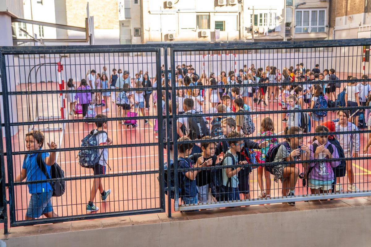 Vuelta al cole en la Escola Pia Sant Miquel de Barcelona