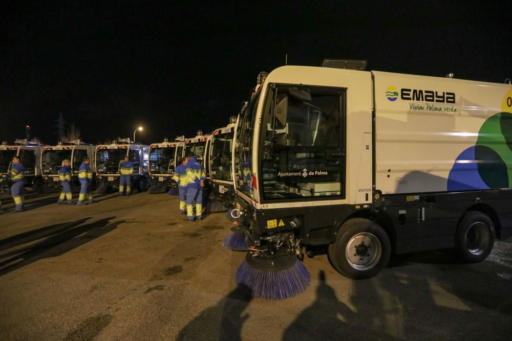 Emaya limpiará a diario todas las calles de 35 barrios de Palma