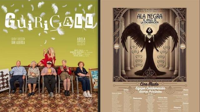 Cartells de les pel·lícules ‘Guirigall’, de Dani Alberola, i ‘Ala negra’, de Reyes Caballero