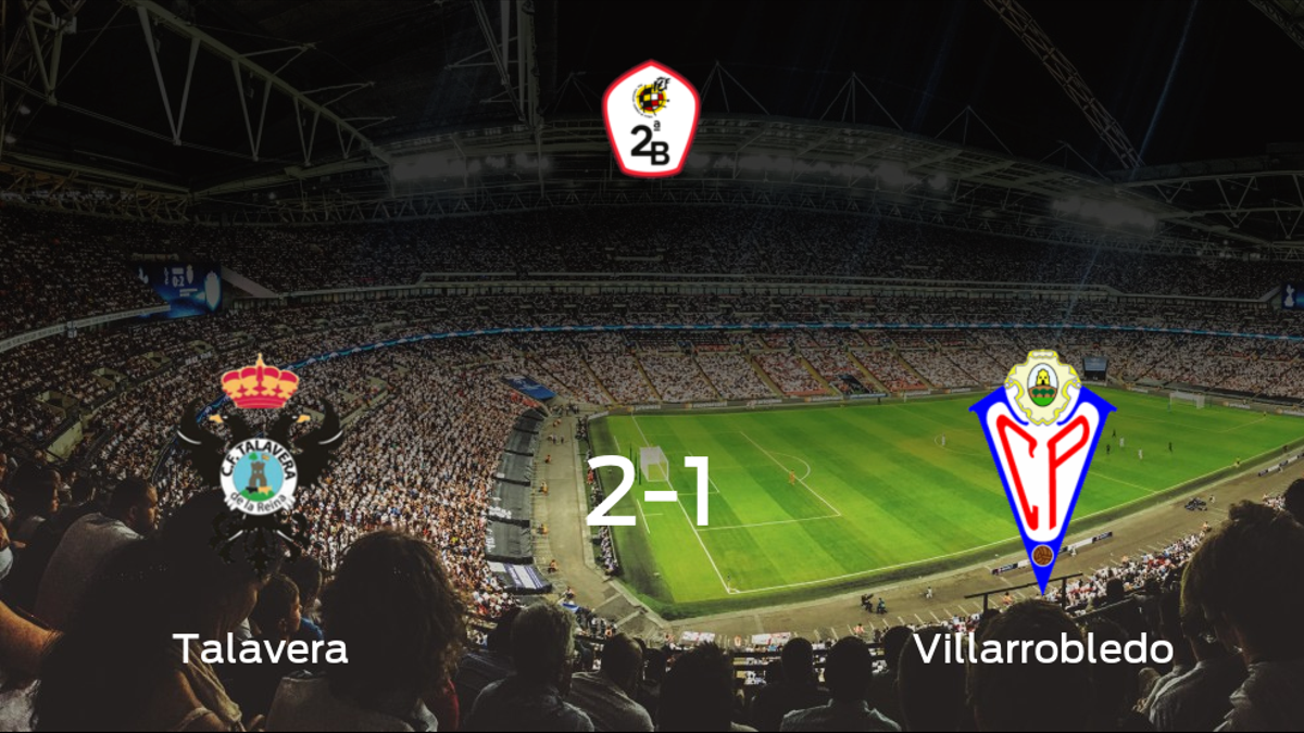 El Talavera de la Reina logra una ajustada victoria en casa ante el Villarrobledo (2-1)