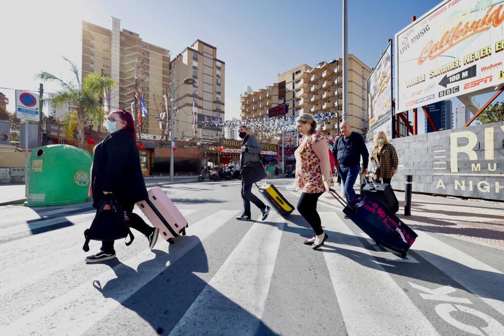 Punto de vacunación para los turistas en la zona inglesa de Benidorm