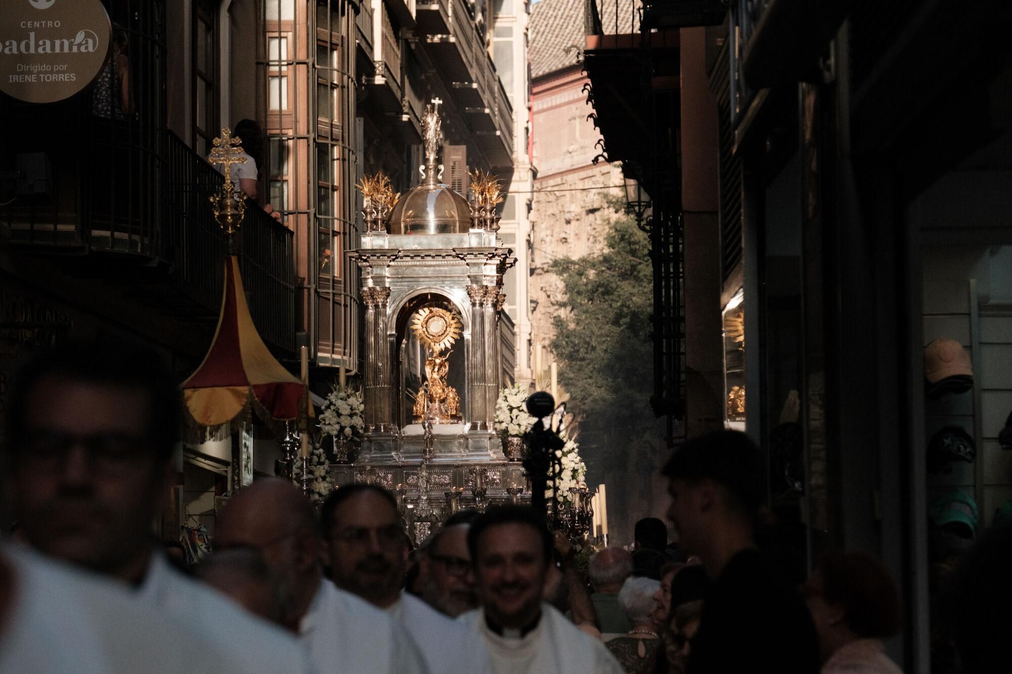 Procesión del Corpus Christi en Málaga 2025