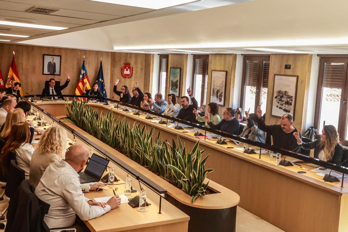 Un momento del pleno de febrero.