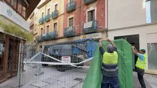 El derribo de la Banca Peral en Elche salvará los balcones y debe estar listo antes de un mes