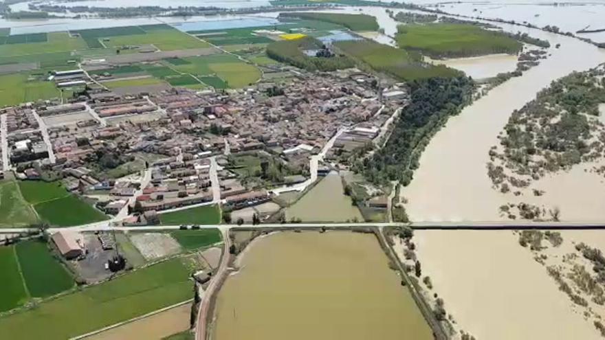 Imágenes aéreas de Pina de Ebro