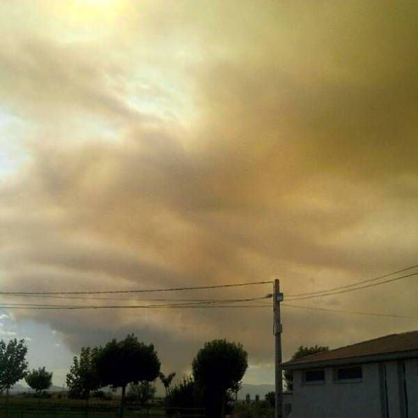 Fotogalería del incendio en Trasobares