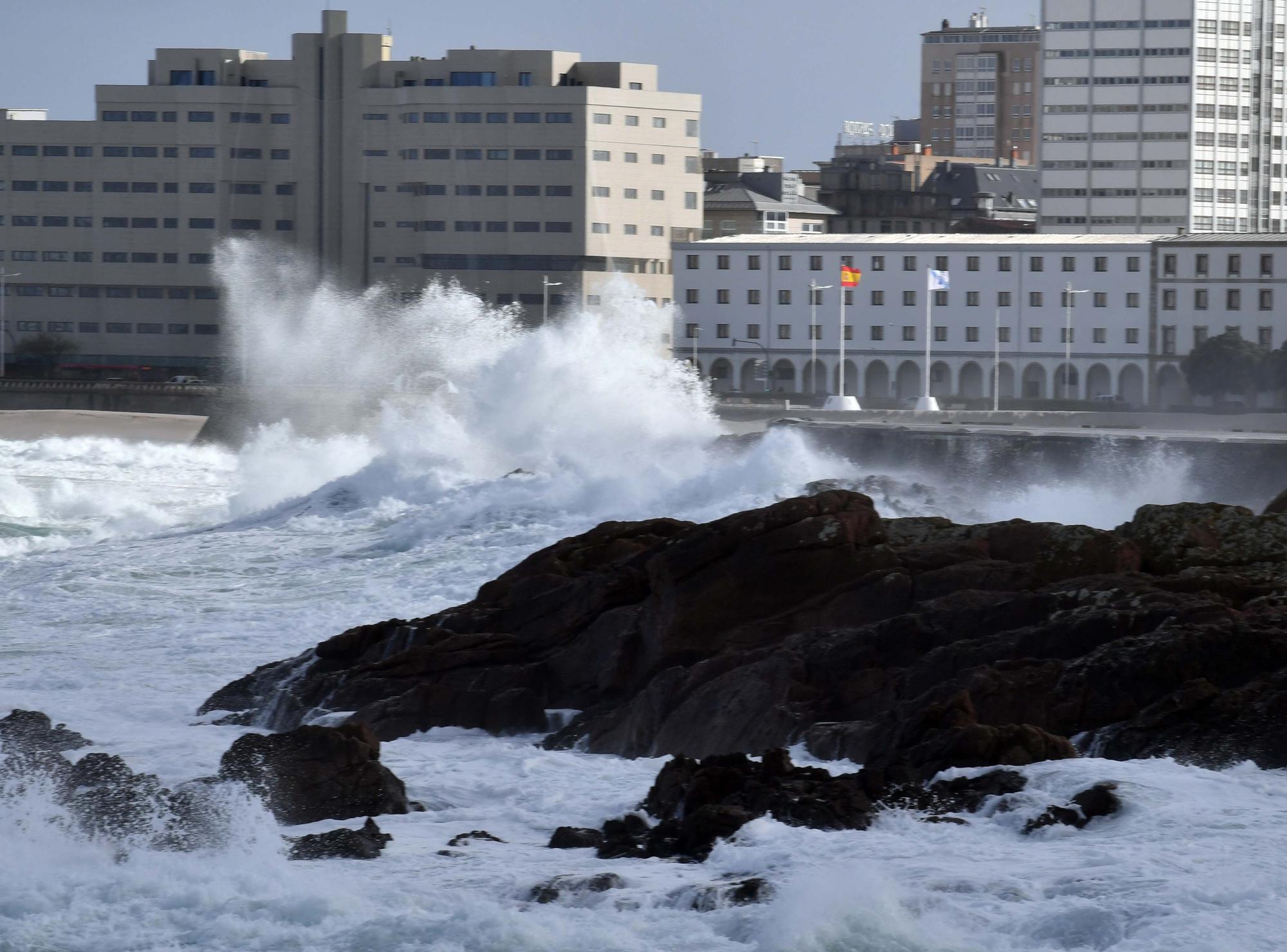 Tres días en alerta por temporal en A Coruña