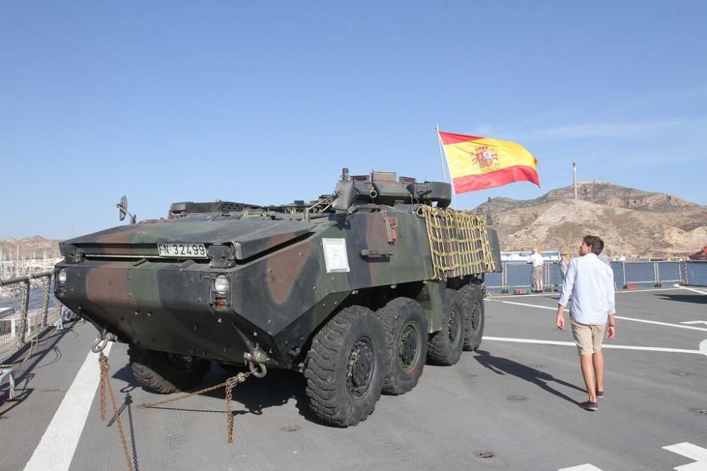 Jornada de puertas abiertas del buque Castilla en Cartagena