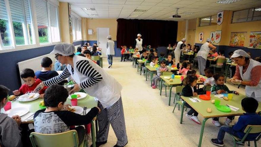 Comedor escolar del CEIP de Rubiáns // Iñaki Abella