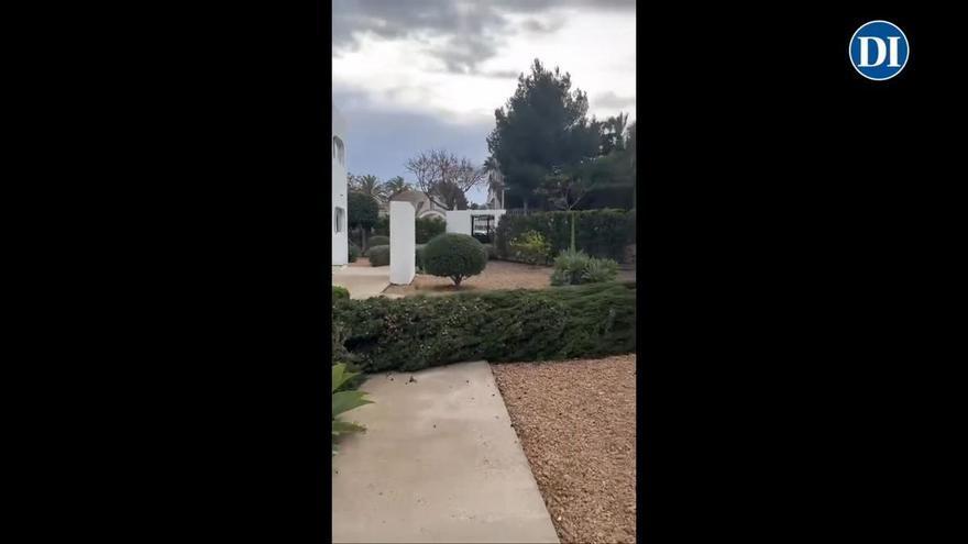 Vídeo: Los estragos de la tormenta 'Ingrid' en una casa en Cala de Bou