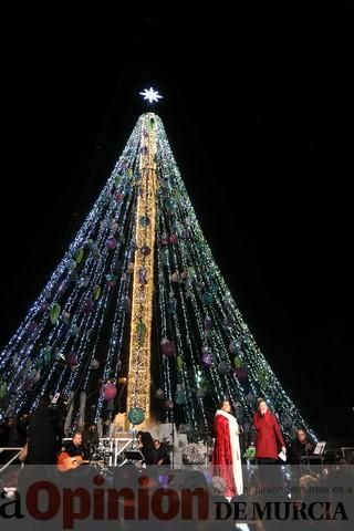 Encendido del Gran Árbol de Navidad de la Plaza Circular de Murcia