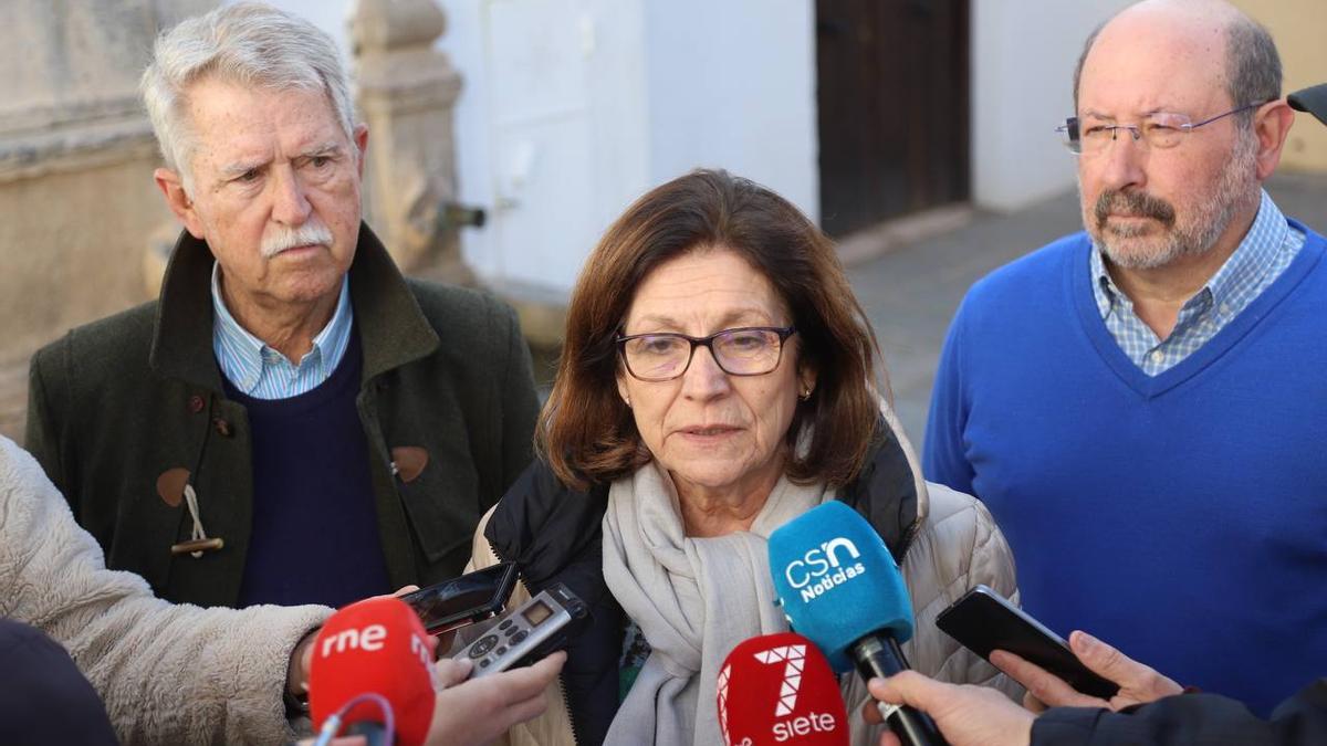 Eduardo Latorre, Carmen Luque y José Giner.