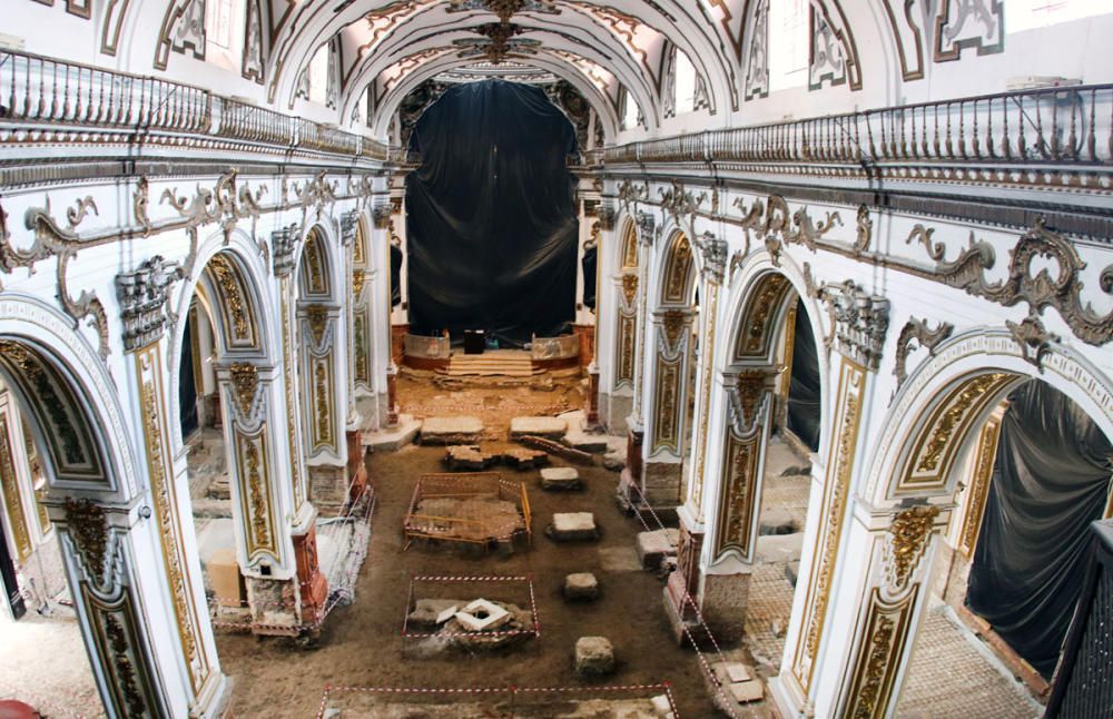 Obras de restauración en la Iglesia de los Santos Mártires